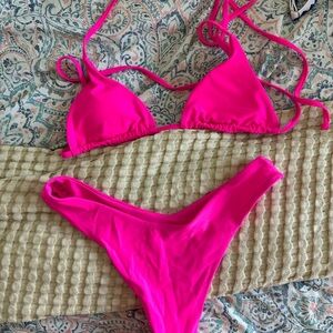 Vibrant Pink Bikini Set